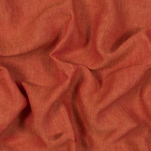 Sanremo Red and Gamboge Two-Tone Linen Woven