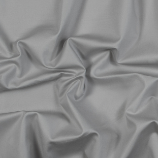 Silver Gray Stretch Cotton Sateen
