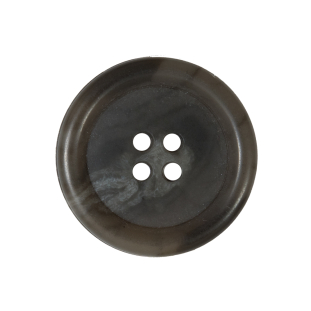 Gray and Brown Plastic Button - 40L/25.5mm