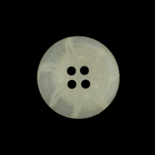 Beige Translucent Plastic 2-Hole Button - 36L/23mm