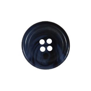 Blue Swirls 4-Hole Button - 36L/23mm