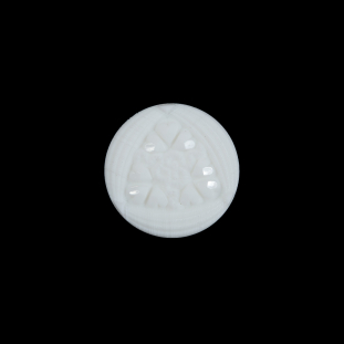 White Etched Shank Back Button - 24L/15mm