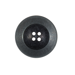 Gunmetal Concaving 4-Hole Metal Button - 36L/23mm
