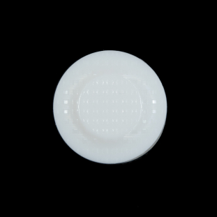 Italian White Shank Back Button - 36L/23mm