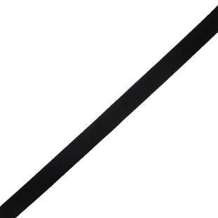 Black Rayon Petersham Grosgrain Ribbon - 0.875"