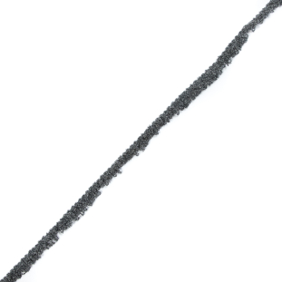 Gray and Black Speckled Brush Fringe - 0.5"