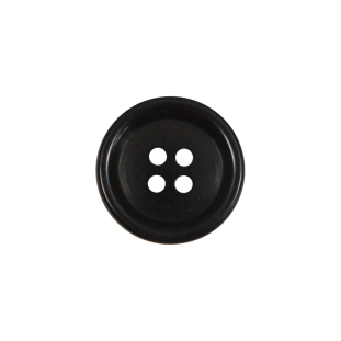 Black 4-Hole Plastic Button - 30L/19mm