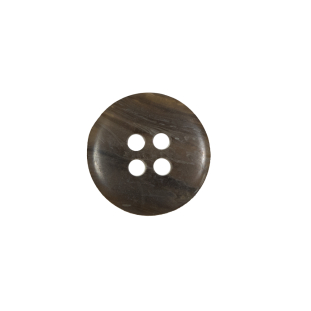 Brown Plastic 4-Hole Button - 24L/15mm
