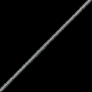 Metallic Silver Braided Trim - 0.625"