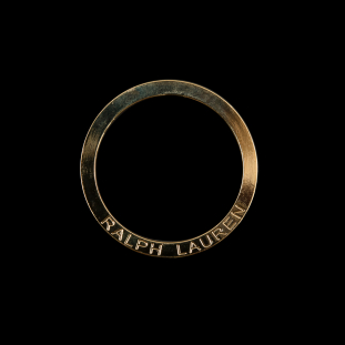 Ralph Lauren Gold Metal O-Ring - 2.25"