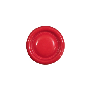 Red Plastic Shank Back Button - 28L/18mm
