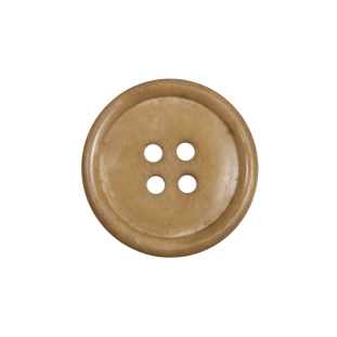 Light Tan Horn 4-Hole Button - 36L/23mm