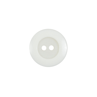 Ivory Plastic 2-Hole Button - 24L/15mm