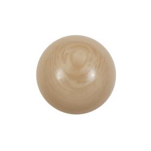 Beige Domed Shank Back Button - 36L/23mm