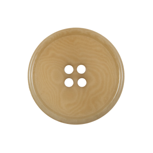 Suntan Swirled Horn 4-Hole Button - 40L/25.5mm