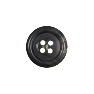 Black and Brown Plastic 4-Hole Button - 30L/19mm