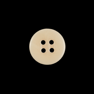 Light Tan Horn 4-Hole Button - 24L/15mm