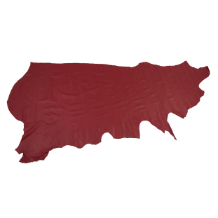 Large Red Doral Half Cow Leather Hide