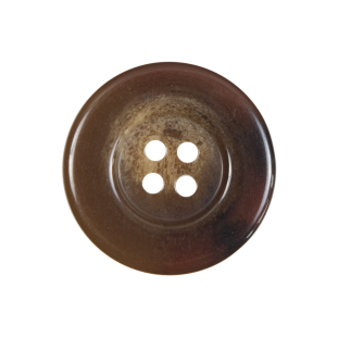 Brown Plastic 4-Hole Button - 40L/25.5mm