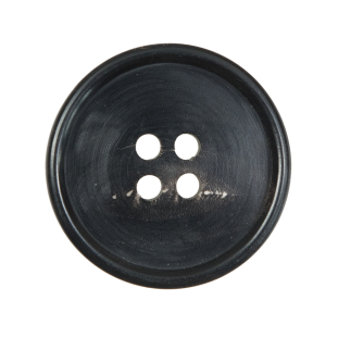 Dark Brown Horn 4-Hole Button - 44L/28mm