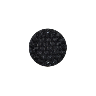 Italian Black Shank Back Button - 24L/15mm