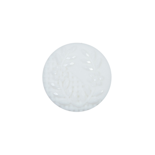 Italian Decorative White Shank Back Button - 30L/19mm