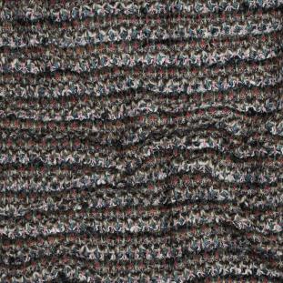 Italian Brown, Yellow and Pink Striped Wool Knit