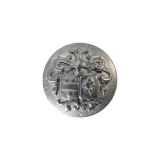 Italian Gray Metal Shank Back Button - 32L/20mm