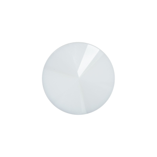 Italian White Plastic Shank Back Button - 32L/20mm