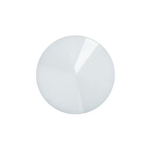 Italian White Plastic Shank Back Button - 36L/23mm