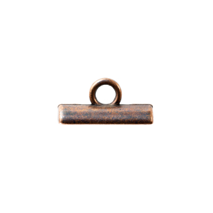 Bronze Metal Toggle Button - 0.25" x 0.5"