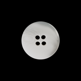 White Swirl 4-Hole Button - 32L/20mm