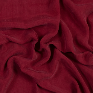 Persian Red Cupro Plain Dyed Certified Vegan Fabric