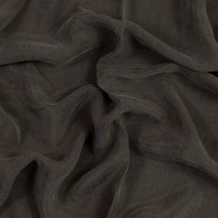 Dusty Olive Cupro Plain Dyed Certified Vegan Fabric