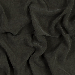 Forest Night Cupro Plain Dyed Certified Vegan Fabric