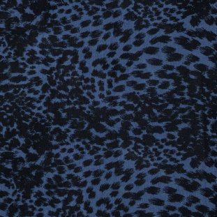 Legion Blue Cheetah Printed Stretch Knit