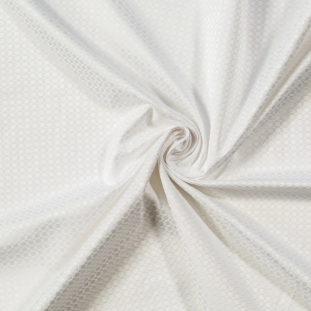 White Checkered Luxe Cotton Shirting