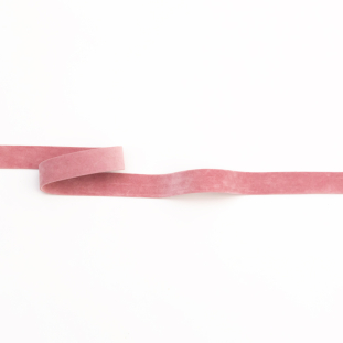 Italian Pink Double Faced Brushed Velvet - 0.625"