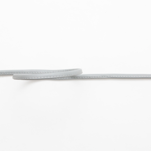 Italian Drizzle Gray Faux Leather Cord - 0.125"