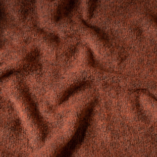 Heathered Orange Chunky Wool Knit