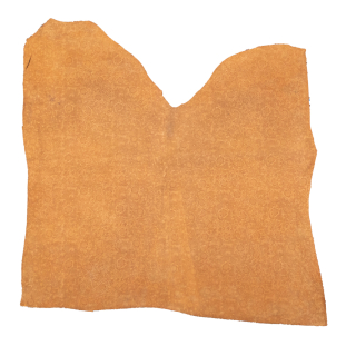 Small Toast Daisy Embossed Suede Half Cowhide