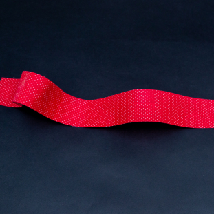 Red and White Polka Dotted Ribbon - 1.875"