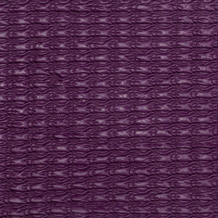 Eggplant Stretch Quilted Coating