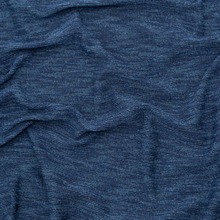Heathered Blue and Black Stretch Knit