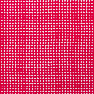 Hot Pink Geometric Cotton Guipure Lace