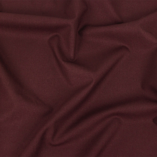 Wine Stretch Wool Suiting