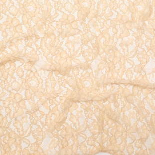 Apricot Illusion Floral Re-Embroidered Dentelle Lace