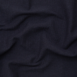 Italian Black and Twilight Wavy Tactile Cotton Double Cloth
