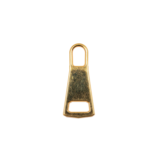 Mood Exclusive Italian Small Gold Flat Trapezium Metal Zipper Pull