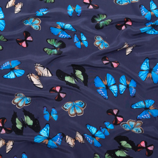 Karen Kane Mood Parisian Night Butterfly Printed Washed Silk